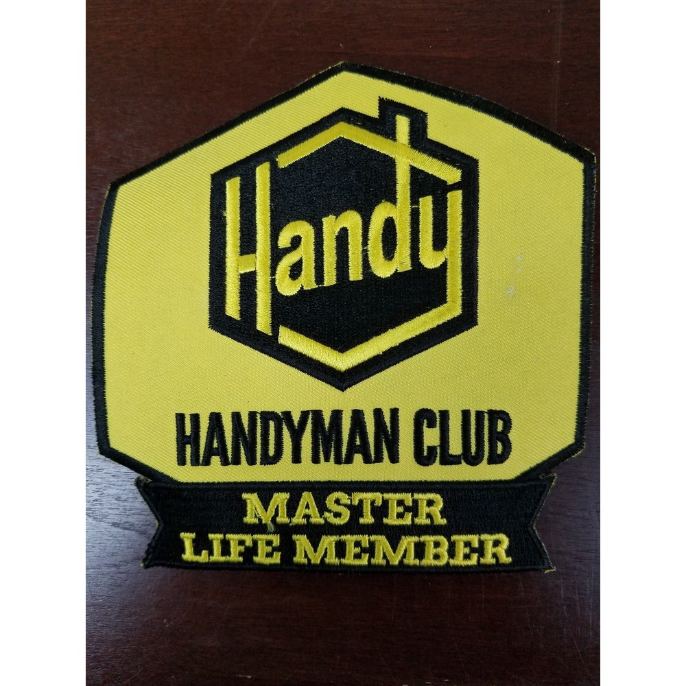 Handyman Club Of America Life Member Fabric Patch Embroider Vintage Set Of 4 - Picture 2 of 5